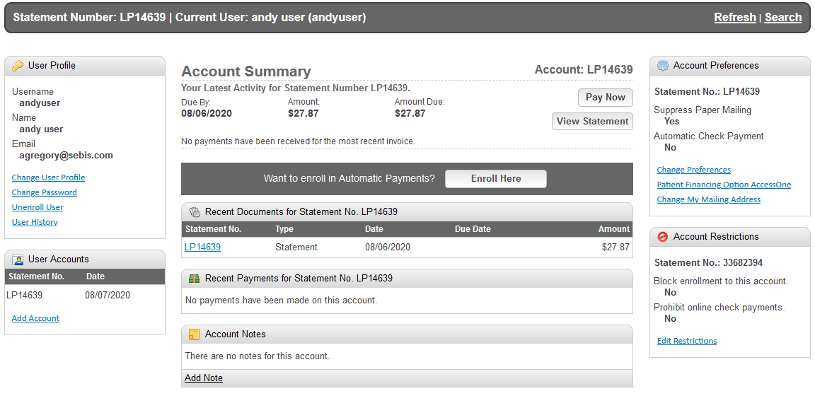 Agent User Dashboard